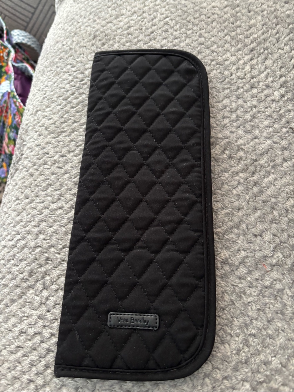 Vera Bradley Quilted Black Travel Hot Tools Holder